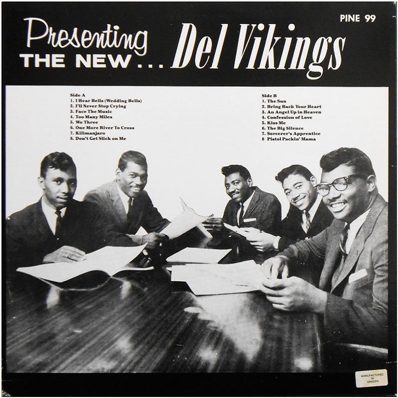 Pine 99 - Presenting The New ... Del Vikings Back Cover