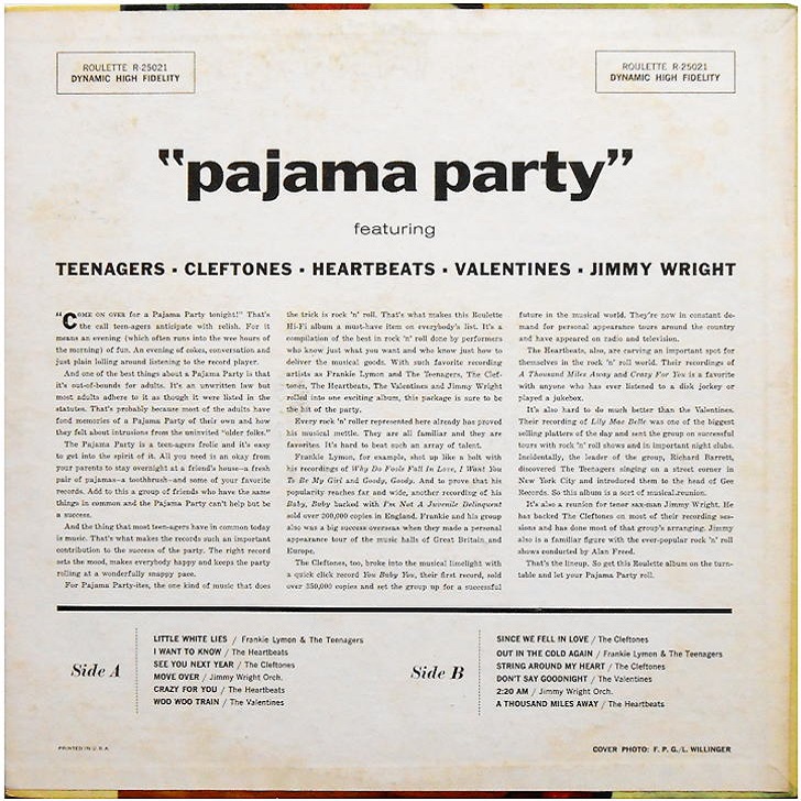 R-25021 - Pajama Party Back Cover
