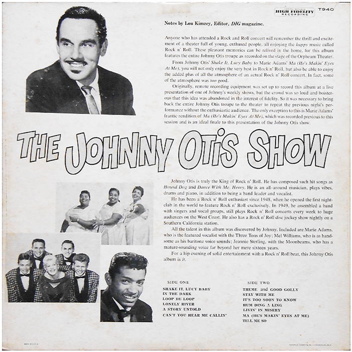 T-940 - The Johnny Otis Show Back Cover