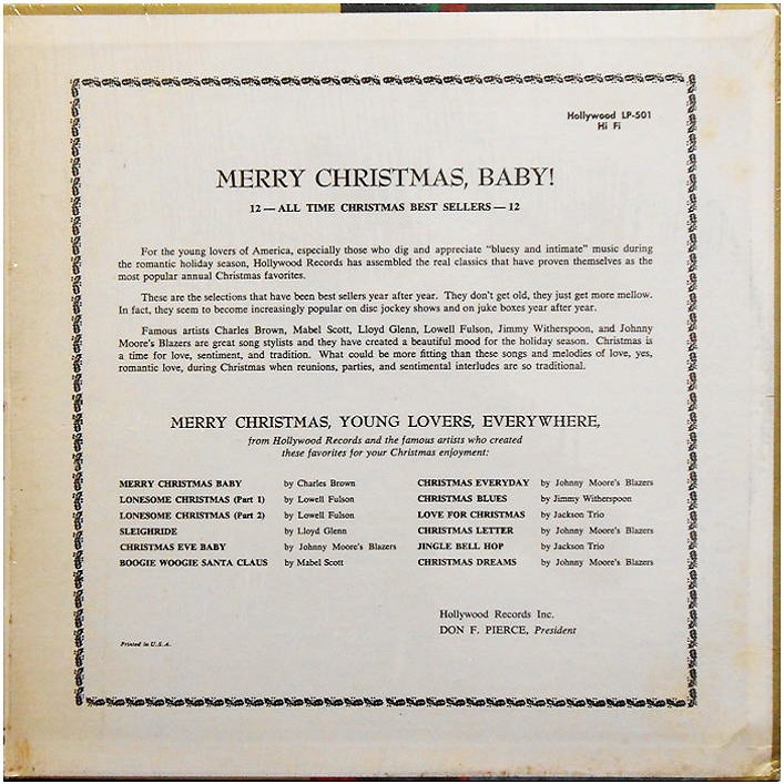 HLP-501 - Merry Christmas Baby Back Cover