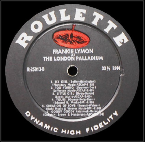 R-25013 - Frankie Lymon At The London Palladium Side B