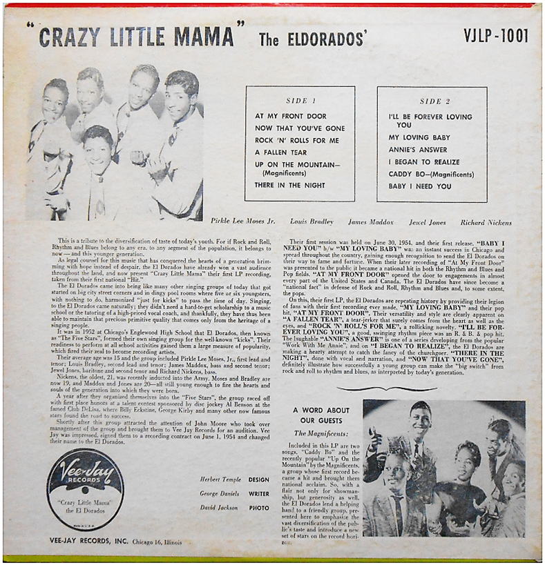 VJLP-1001 - Crazy Little Mama Back Cover
