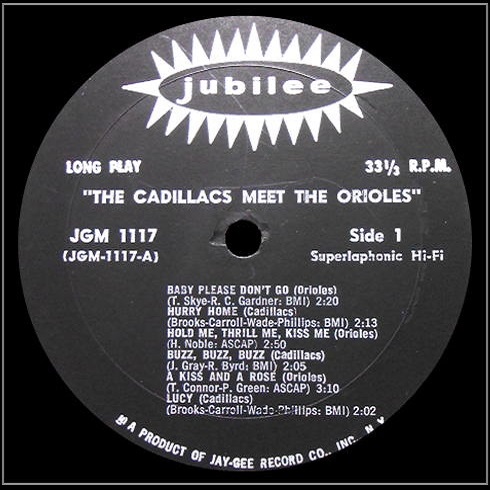 JGM-1117 - The Cadillacs Meet The Orioles Side 1