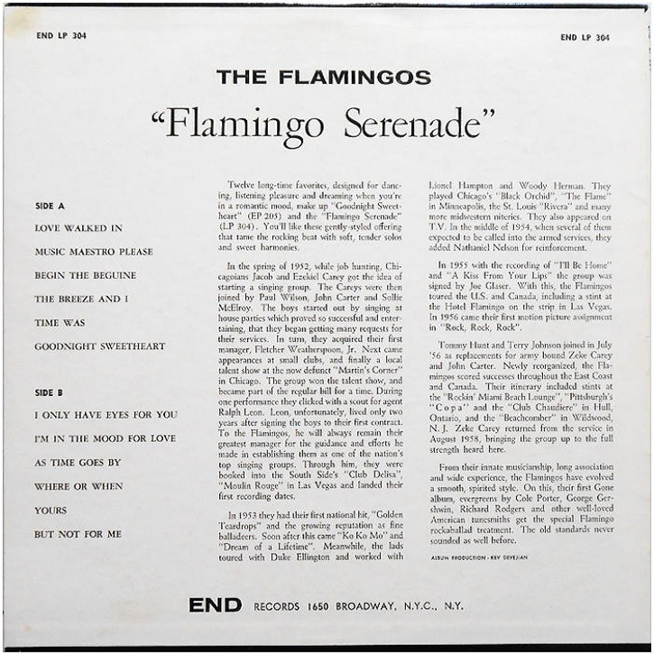 LP-304 - Flamingo Serenade Back Cover