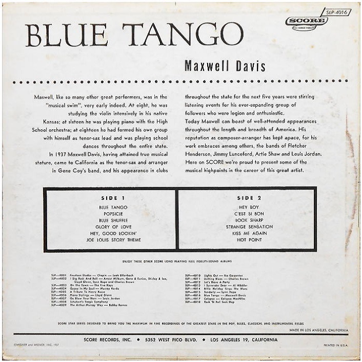 SLP-4016 - Blue Tango Back Cover