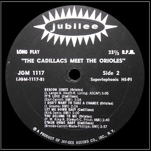 JGM-1117 - The Cadillacs Meet The Orioles Side 2