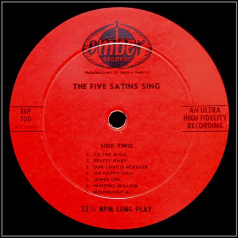 ELP-100 - The Five Satins Sing Side 2