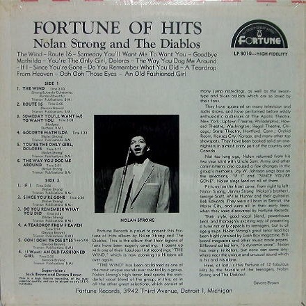 LP-8010 - Fortune of Hits Back Cover