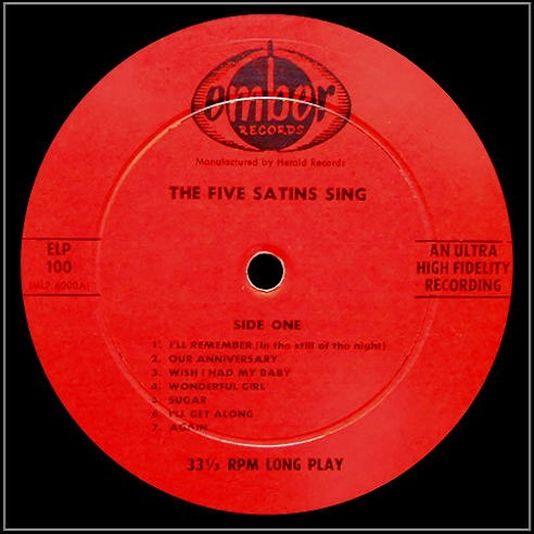 ELP-100 - The Five Satins Sing Side 1
