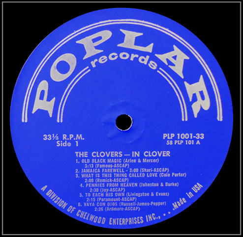 PLP-1001 - The Clovers In Clover Side 1