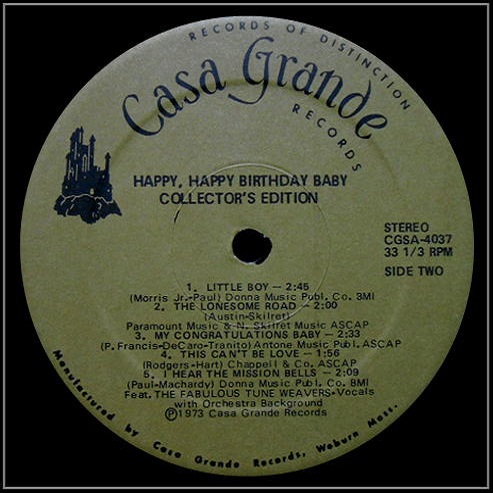 CGSA-4037 - Happy, Happy Birthday Baby Side 2