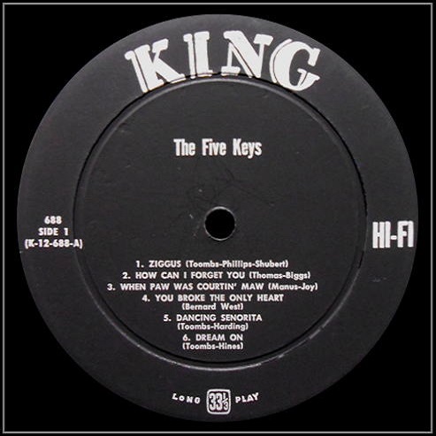 King 688 - The Five Keys Side 1
