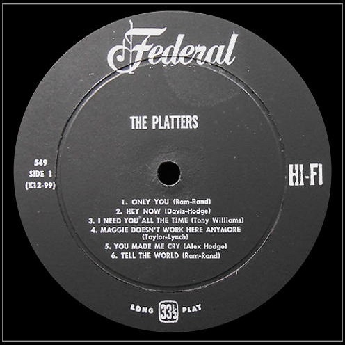 Federal 549 - The Platters Side 1 