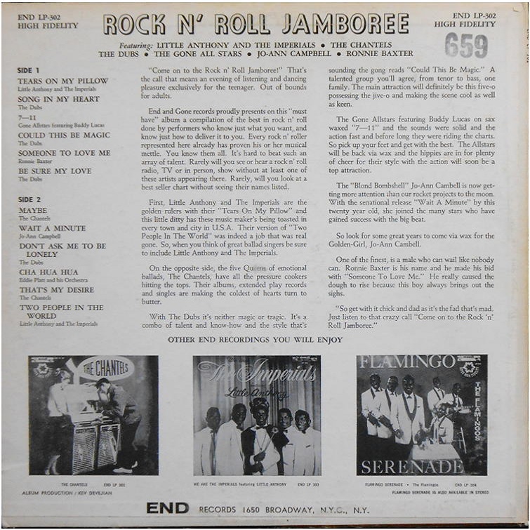 LP-302 - Rock N' Roll Jamboree Back Cover