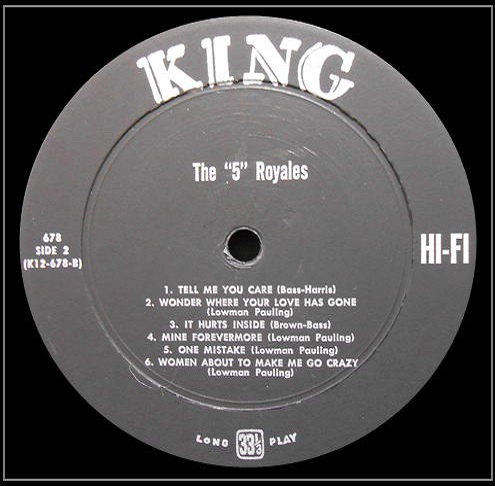 King 678 - The Five Royales Side 2
