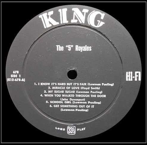 King 678 - The Five Royales Side 1