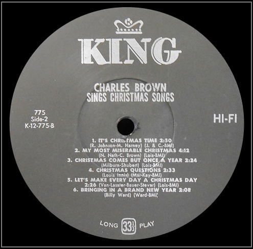 King 775 - Charles Brown Sings Christmas Songs Side 2