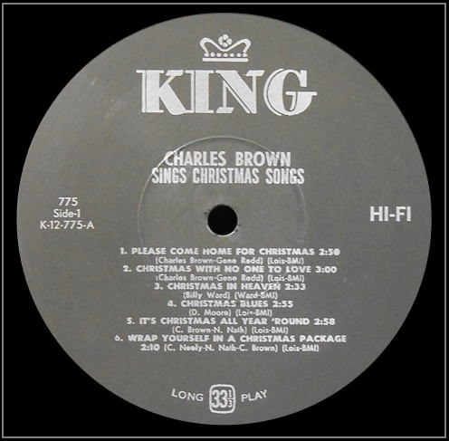 King 775 - Charles Brown Sings Christmas Songs Side 1
